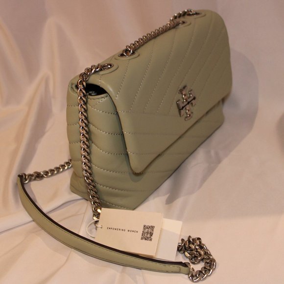 Tory Birch Kira Chevron Quilted Small Convertible Shoulder/Crossbody Bag (NEW) - Picture 4 of 5